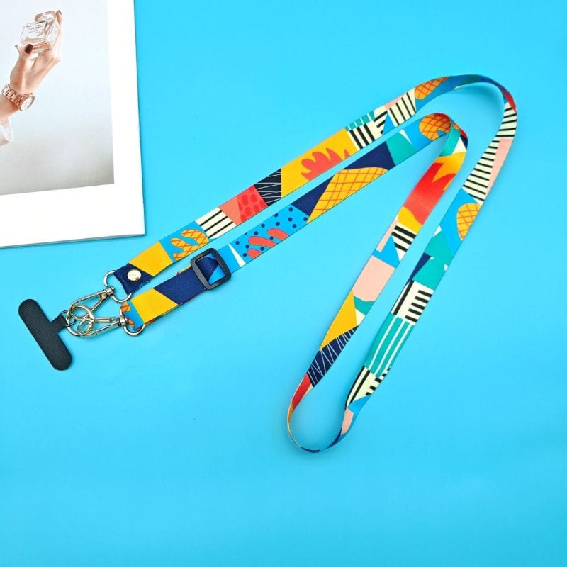 Cordon universel pour téléphone avec des motifs de type géométriques