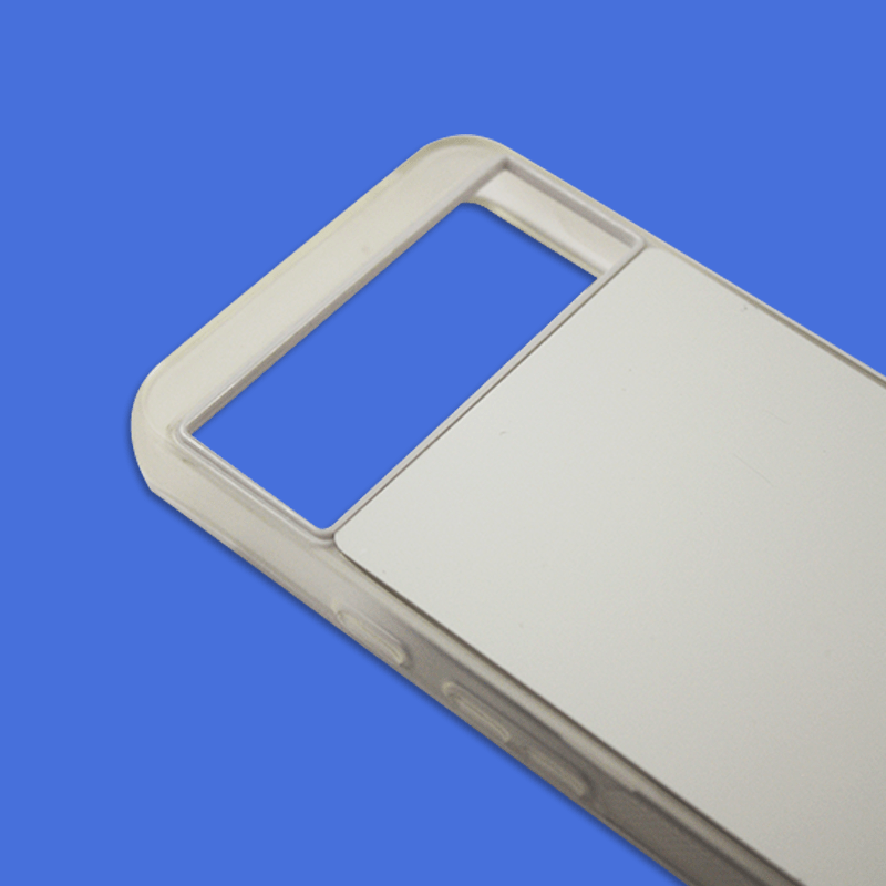 Coque sublimation 2D TPU pour Google Pixel 9Pro, 9 5G, 8A, 8, 7 Pro, 7, 6, 5, 4, 3XL, 3. La plaque arrière en aluminium dédiée à la sublimation permet la personnalisation de la coque.