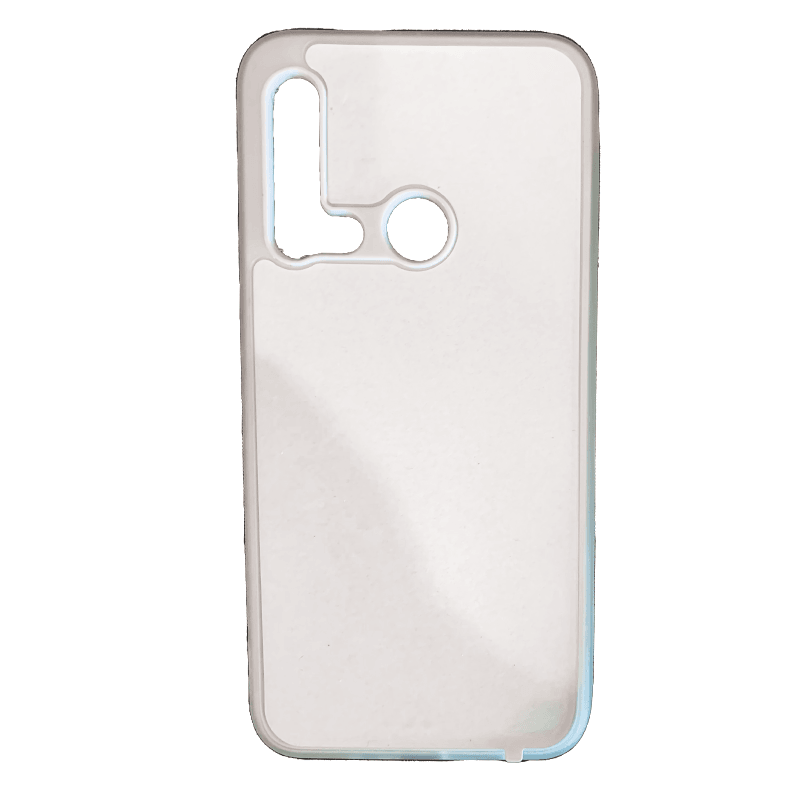 Coque sublimation 2D TPU pour Huawei P50, P40 Pro, P40 Lite 5G, P40, P30, P20, P10, P9, P8, P Smart. La plaque arrière en aluminium dédiée à la sublimation permet la personnalisation de la coque.