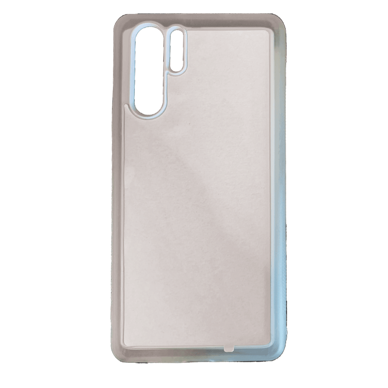 Coque sublimation 2D TPU pour Huawei P50, P40 Pro, P40 Lite 5G, P40, P30, P20, P10, P9, P8, P Smart. La plaque arrière en aluminium dédiée à la sublimation permet la personnalisation de la coque.