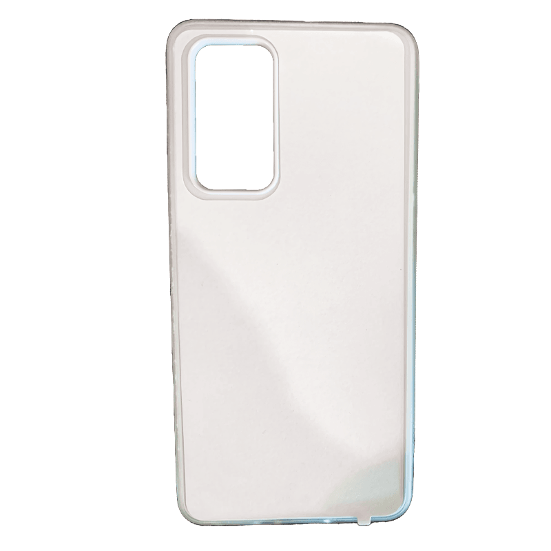 Coque sublimation 2D TPU pour Huawei P50, P40 Pro, P40 Lite 5G, P40, P30, P20, P10, P9, P8, P Smart. La plaque arrière en aluminium dédiée à la sublimation permet la personnalisation de la coque.
