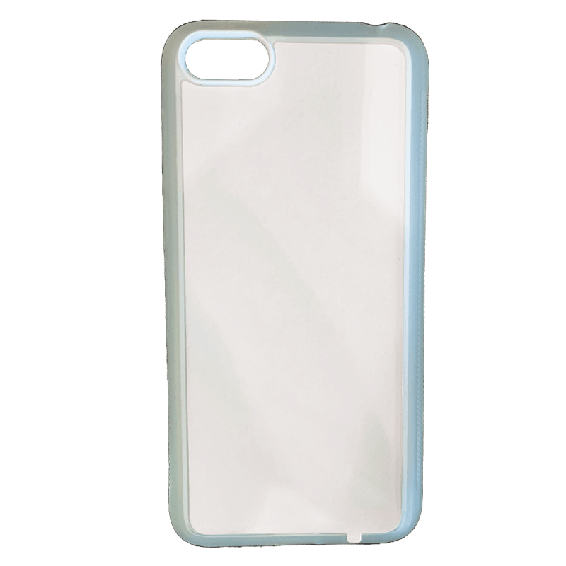 Coque sublimation 2D TPU pour Huawei Y9 Prime, Y9, Y7 Pro, Y7, Y6, Y5. La plaque arrière en aluminium dédiée à la sublimation permet la personnalisation de la coque.