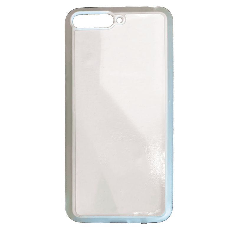 Coque sublimation 2D TPU pour Huawei Y9 Prime, Y9, Y7 Pro, Y7, Y6, Y5. La plaque arrière en aluminium dédiée à la sublimation permet la personnalisation de la coque.