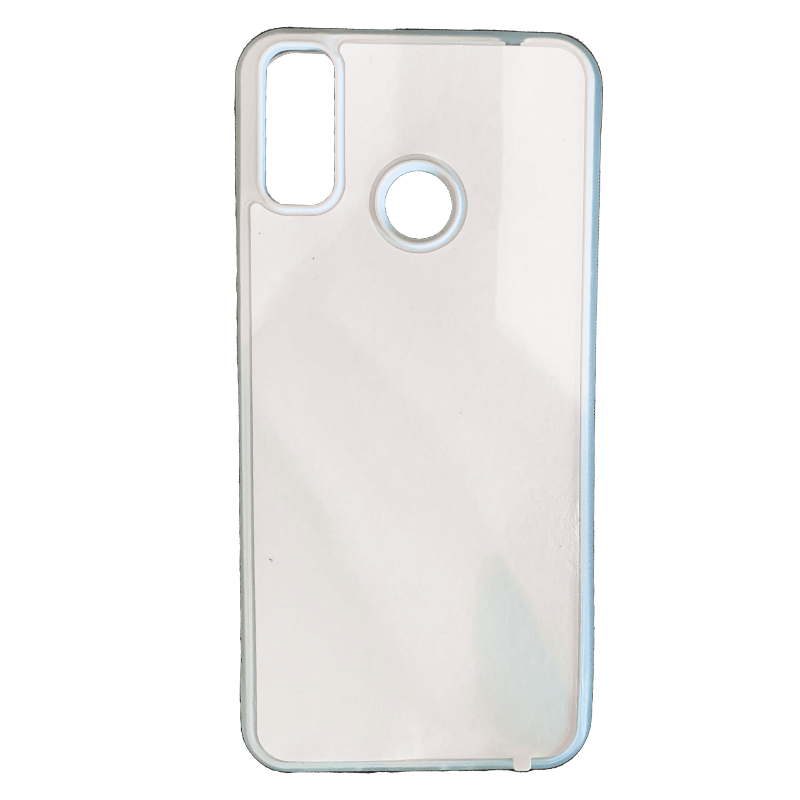 Coque sublimation 2D TPU pour Huawei Y9 Prime, Y9, Y7 Pro, Y7, Y6, Y5. La plaque arrière en aluminium dédiée à la sublimation permet la personnalisation de la coque.