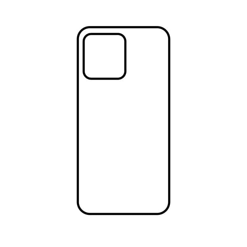 Coque Sublimation Apple - Contour noir - Coque-sublimation.fr