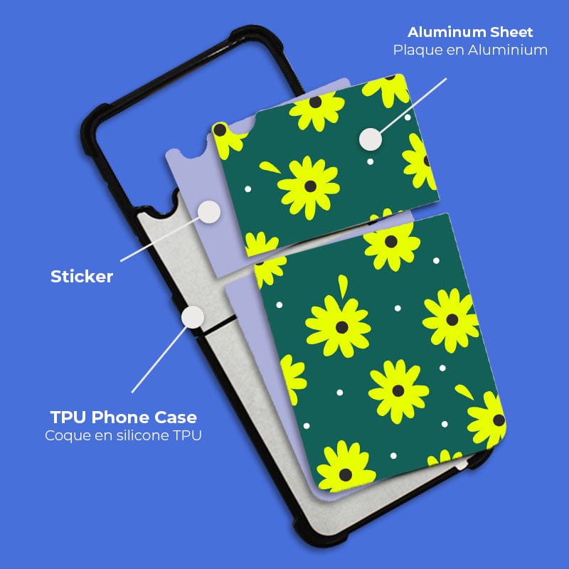 Hülle Sublimation Samsung Galaxy Faltbare - Schwarzer Rand