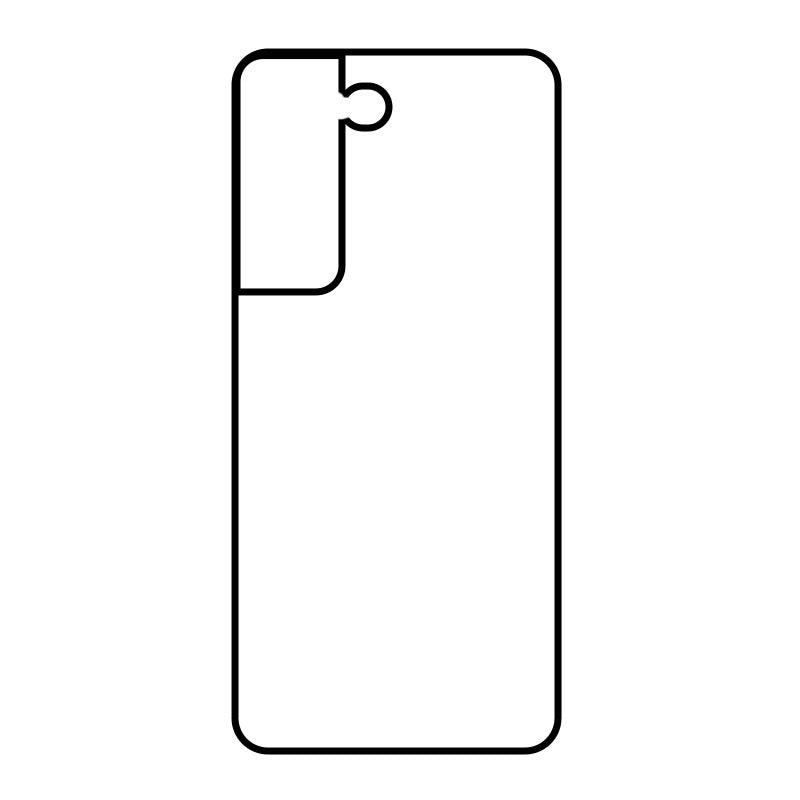 Coque sublimation 2D TPU pour Samsung Galaxy S24 Ultra, S24 Plus, S24, S23, S23 FE, S22, S21, S20, S10, S10 E, S9, S8, S7, S7 Edge, S6, S5 Mini, S5. La plaque arrière en aluminium dédiée à la sublimation permet la personnalisation de la coque.