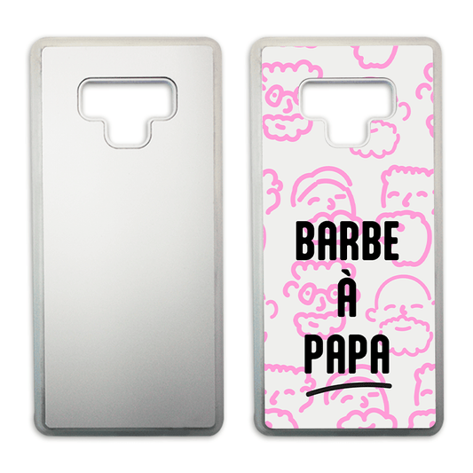 Coque sublimation 2D TPU pour Samsung Galaxy Note 20 Ultra, 20 Pro, 20, 10 Pro, 10, 9, 8, 4. La plaque arrière en aluminium dédiée à la sublimation permet la personnalisation de la coque.