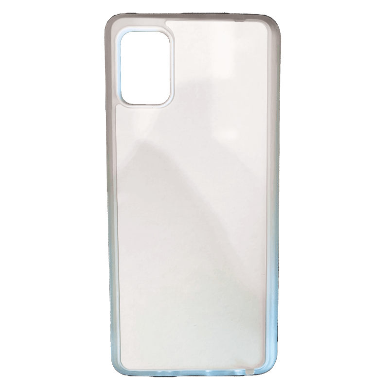 Coque sublimation 2D TPU pour Samsung Galaxy M80S, M60S, M51 M40, M31, M23, M13, M12, M10, M01. La plaque arrière en aluminium dédiée à la sublimation permet la personnalisation de la coque.