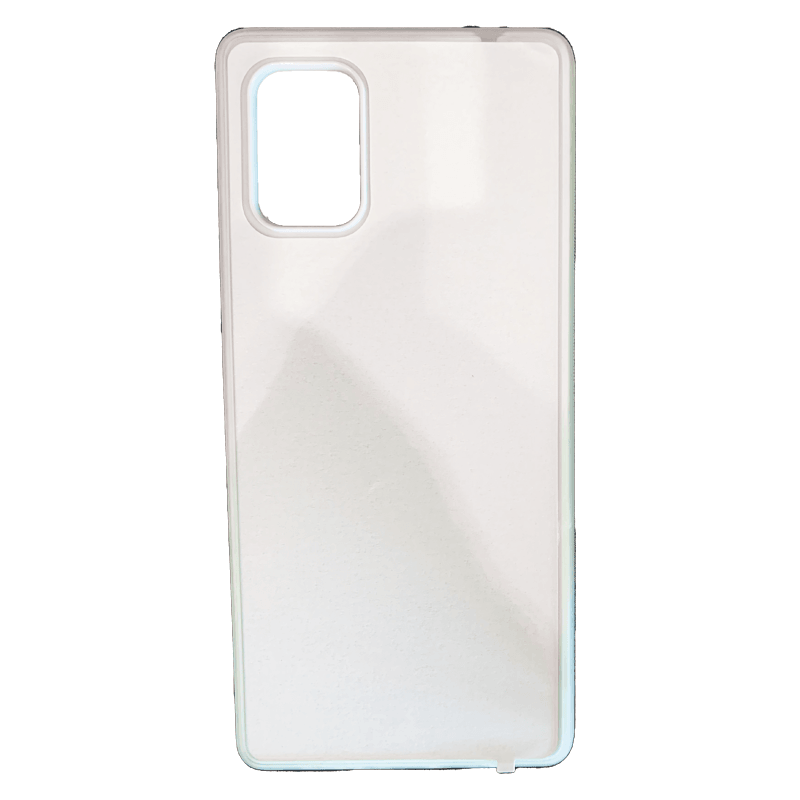 Coque sublimation 2D TPU pour Samsung Galaxy A91, A90 5G, A82, A81, A80, A73, A72, A71, A70, A60, A55, A54, A53, A52S, A51, A50, A42, A41, A40, A35, A34, A33, A32, A31, A30, A25, A24, A23, A22, A21, A20, A15, A14, A13, A12, A11, A10, A9, A8, A7, A6 A5, A3, A2 Core, A05, A04, A03, A02, A01. La plaque arrière en aluminium dédiée à la sublimation permet la personnalisation de la coque.