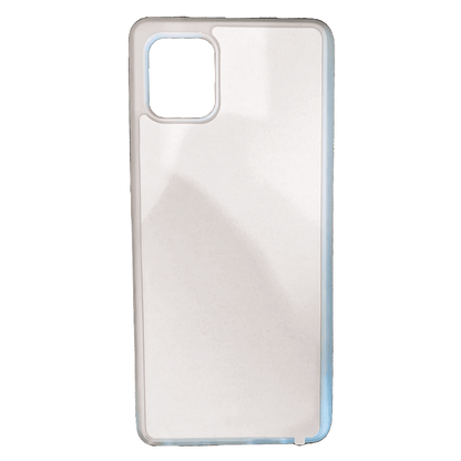 Coque sublimation 2D TPU pour Samsung Galaxy A91, A90 5G, A82, A81, A80, A73, A72, A71, A70, A60, A55, A54, A53, A52S, A51, A50, A42, A41, A40, A35, A34, A33, A32, A31, A30, A25, A24, A23, A22, A21, A20, A15, A14, A13, A12, A11, A10, A9, A8, A7, A6 A5, A3, A2 Core, A05, A04, A03, A02, A01. La plaque arrière en aluminium dédiée à la sublimation permet la personnalisation de la coque.