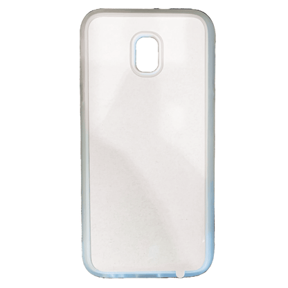 Coque sublimation 2D TPU pour Samsung Galaxy J8, J7, J6 Plus, J6, J5, J4 Prime, J4, J3, J2. La plaque arrière en aluminium dédiée à la sublimation permet la personnalisation de la coque.