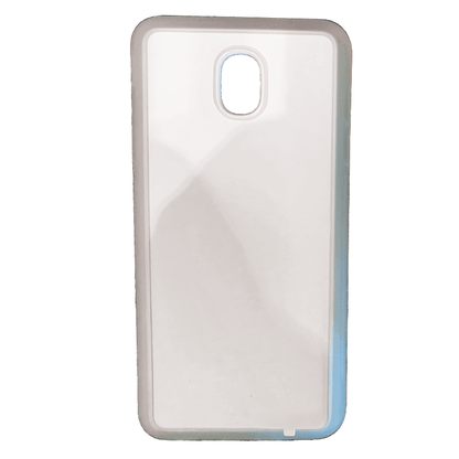 Coque sublimation 2D TPU pour Samsung Galaxy J8, J7, J6 Plus, J6, J5, J4 Prime, J4, J3, J2. La plaque arrière en aluminium dédiée à la sublimation permet la personnalisation de la coque.