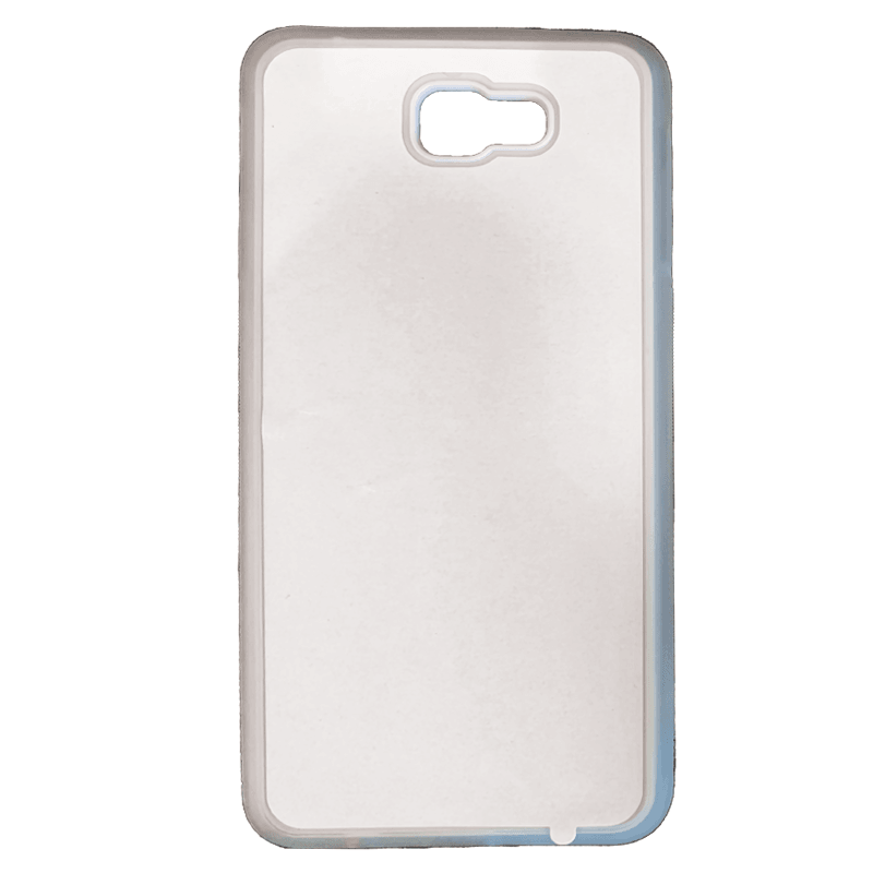 Coque sublimation 2D TPU pour Samsung Galaxy J8, J7, J6 Plus, J6, J5, J4 Prime, J4, J3, J2. La plaque arrière en aluminium dédiée à la sublimation permet la personnalisation de la coque.