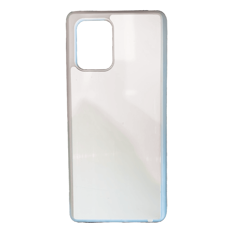 Coque sublimation 2D TPU pour Samsung Galaxy M80S, M60S, M51 M40, M31, M23, M13, M12, M10, M01. La plaque arrière en aluminium dédiée à la sublimation permet la personnalisation de la coque.
