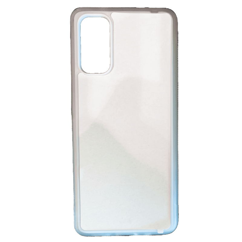 Coque sublimation 2D TPU pour Samsung Galaxy S24 Ultra, S24 Plus, S24, S23, S23 FE, S22, S21, S20, S10, S10 E, S9, S8, S7, S7 Edge, S6, S5 Mini, S5, S4, S3. La plaque arrière en aluminium dédiée à la sublimation permet la personnalisation de la coque.