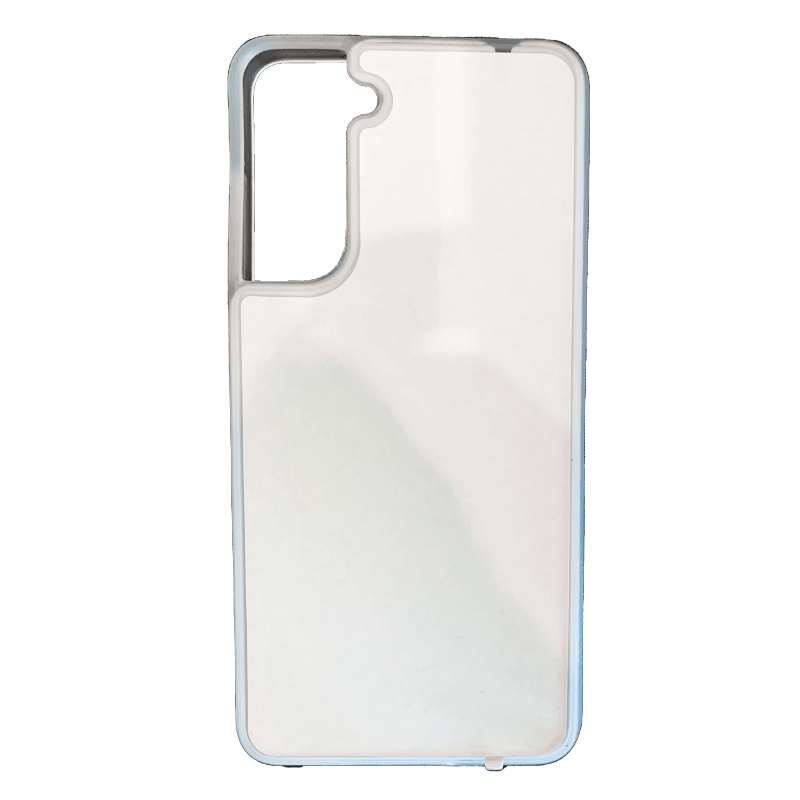 Coque sublimation 2D TPU pour Samsung Galaxy S24 Ultra, S24 Plus, S24, S23, S23 FE, S22, S21, S20, S10, S10 E, S9, S8, S7, S7 Edge, S6, S5 Mini, S5, S4, S3. La plaque arrière en aluminium dédiée à la sublimation permet la personnalisation de la coque.