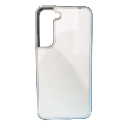 Coque sublimation 2D TPU pour Samsung Galaxy S24 Ultra, S24 Plus, S24, S23, S23 FE, S22, S21, S20, S10, S10 E, S9, S8, S7, S7 Edge, S6, S5 Mini, S5, S4, S3. La plaque arrière en aluminium dédiée à la sublimation permet la personnalisation de la coque.