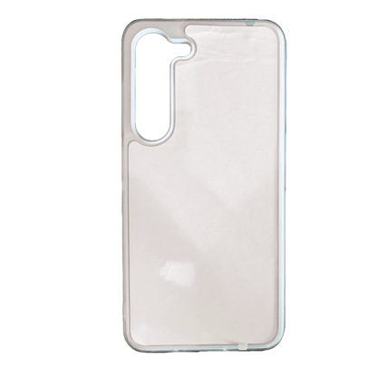 Coque sublimation 2D TPU pour Samsung Galaxy S24 Ultra, S24 Plus, S24, S23, S23 FE, S22, S21, S20, S10, S10 E, S9, S8, S7, S7 Edge, S6, S5 Mini, S5, S4, S3. La plaque arrière en aluminium dédiée à la sublimation permet la personnalisation de la coque.