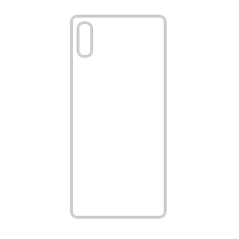 Coque sublimation 2D TPU pour Sony XPeria L3, L1. La plaque arrière en aluminium dédiée à la sublimation permet la personnalisation de la coque.