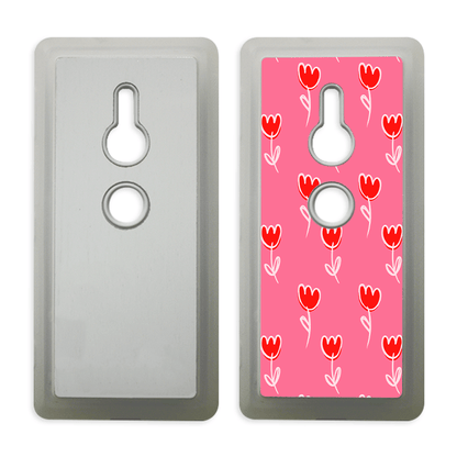 Coque sublimation 2D TPU pour Sony XPeria XZ3, XZ2 Mini, XZ2, XZ. La plaque arrière en aluminium dédiée à la sublimation permet la personnalisation de la coque.