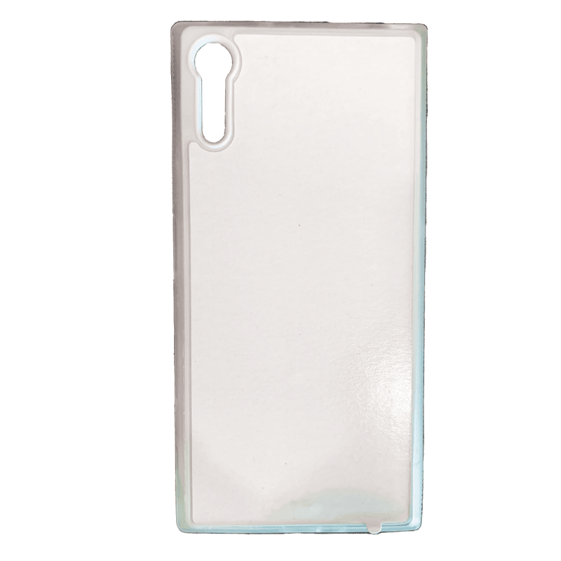 Coque sublimation 2D TPU pour Sony XPeria XZ3, XZ2 Mini, XZ2, XZ. La plaque arrière en aluminium dédiée à la sublimation permet la personnalisation de la coque.