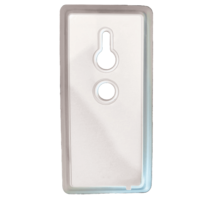 Coque sublimation 2D TPU pour Sony XPeria XZ3, XZ2 Mini, XZ2, XZ. La plaque arrière en aluminium dédiée à la sublimation permet la personnalisation de la coque.