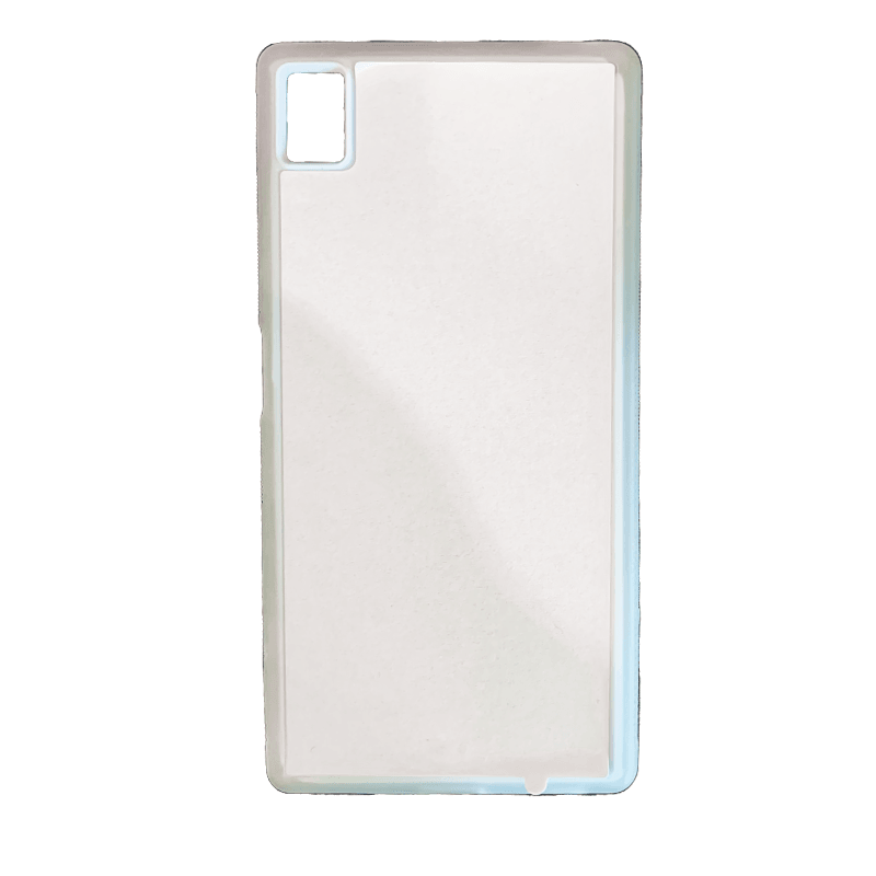 Coque sublimation 2D TPU pour Sony XPeria Z5. La plaque arrière en aluminium dédiée à la sublimation permet la personnalisation de la coque.
