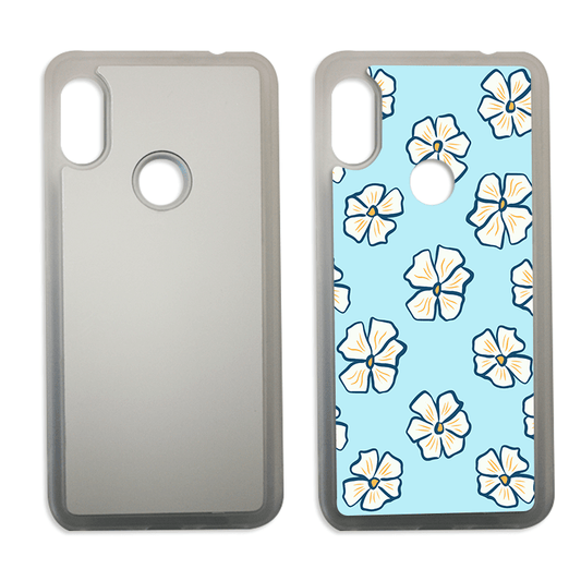 Coque sublimation 2D TPU pour Xiaomi Redmi 13C 5G, 12C, 11 Prime Plus, 10C, 10X, 9T, 9C, 9A, 8, 6 Pro. La plaque arrière en aluminium dédiée à la sublimation permet la personnalisation de la coque