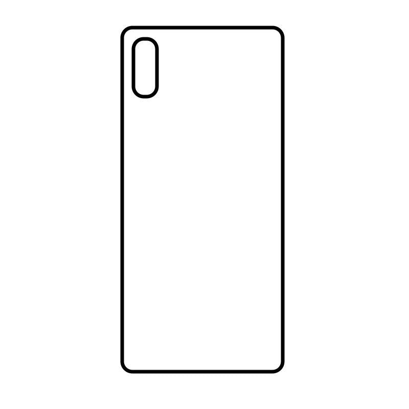 Coque sublimation 2D TPU pour Sony XPeria L3, L2. La plaque arrière en aluminium dédiée à la sublimation permet la personnalisation de la coque.