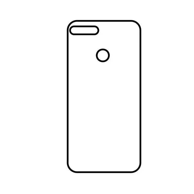 Coque-sublimation.fr Coque Sublimable Huawei Y9 2018 Coque Sublimation Huawei Y - Contour noir Coque Sublimation Huawei Y - Contour noir