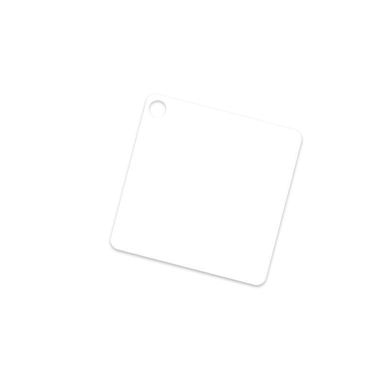 Schlüsselanhänger aus reinem Kunststoff, beidseitig sublimationsbedruckbar