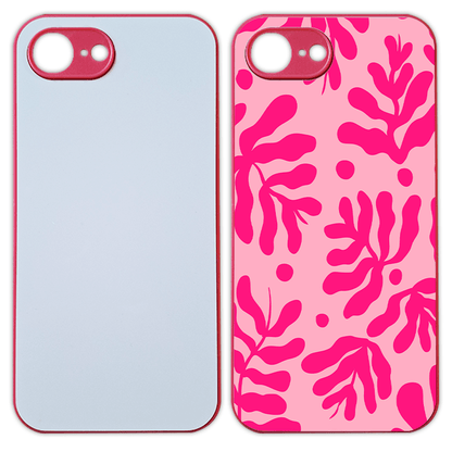 Coque sublimation pour iPhone 16e couleur magenta. Coque rigide personnalisée avec impression haute définition, offrant une protection efficace contre les chocs et rayures. Étui de protection design et résistant, compatible iPhone 16e. Accessoire indispensable pour personnaliser et sécuriser votre smartphone Apple avec une coque sublimation de qualité professionnelle.