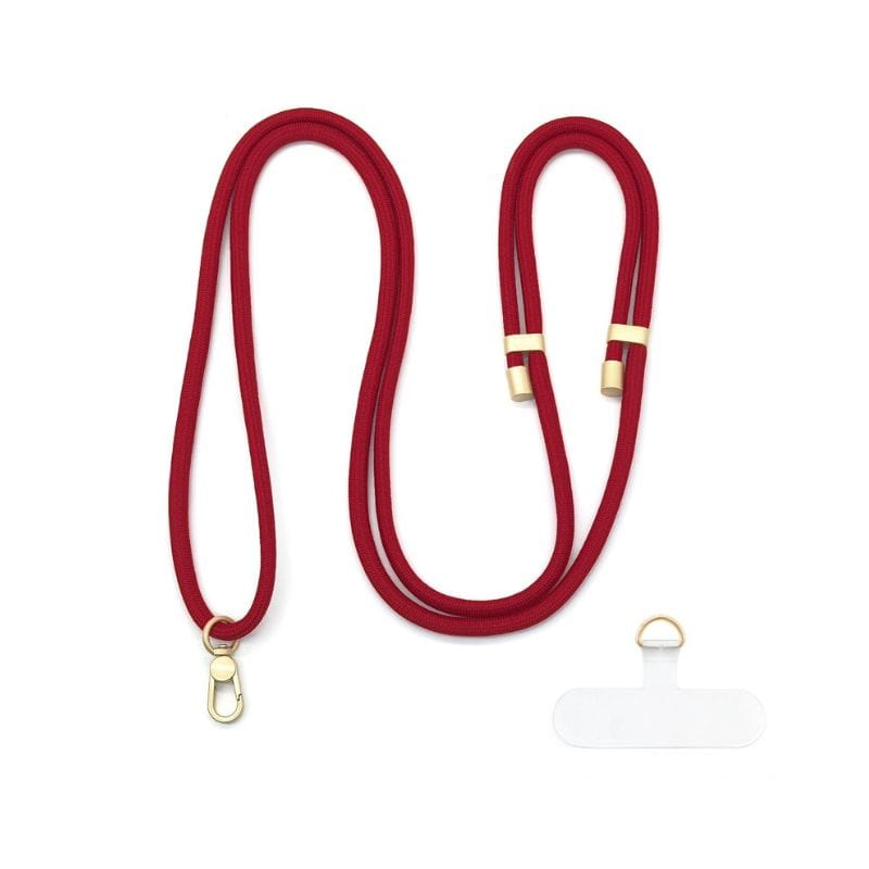 Cordon téléphone élégant rouge