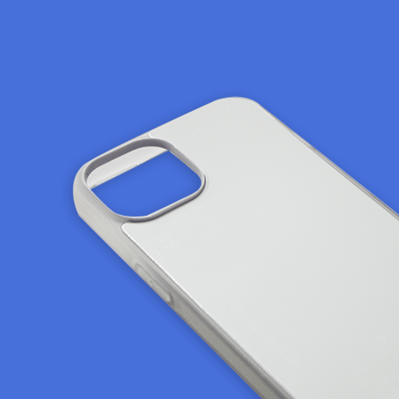 Coque sublimation 2D TPU pour Apple iPhone 15 Pro Max, 15 Pro, 15 Plus, 14, 13, 12, 11, XS, XR, X, SE, 8, 7, 6, 5, 4. La plaque arrière en aluminium dédiée à la sublimation permet la personnalisation de la coque.