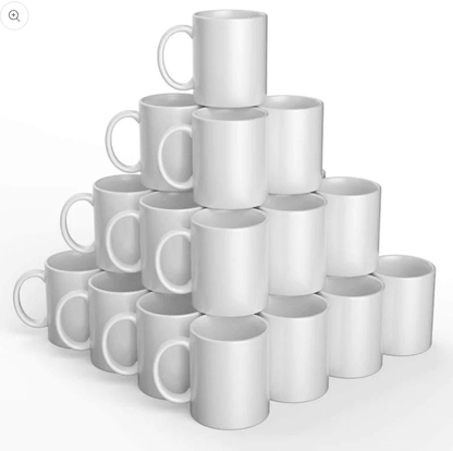 Lot de 48 mugs solution économique pour imprimer des mugs en sublimation