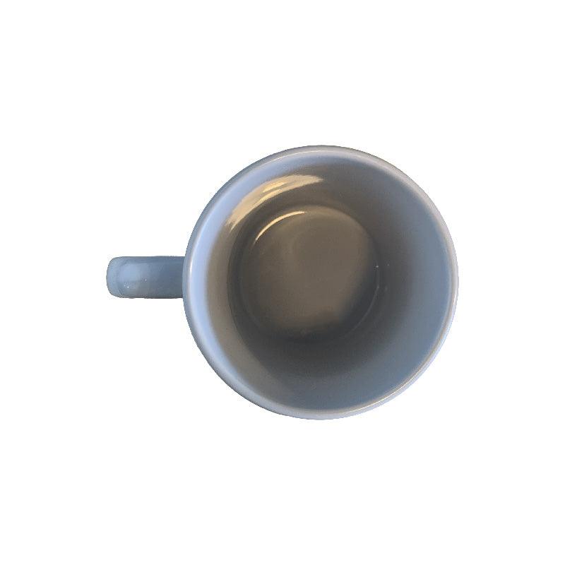 Weißer Becher aus sublimierbarer matter Keramik