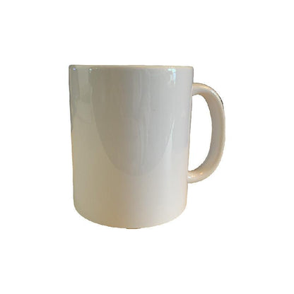 Weißer Becher aus sublimierbarer matter Keramik