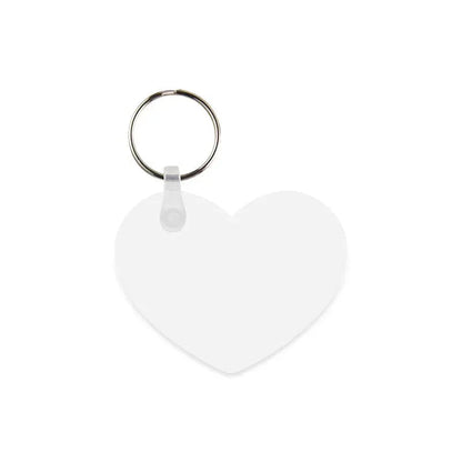 Coque sublimation Porte-Clé Coeur (3mm d'épaisseur) / Recto/Verso Porte-clés en plastique vierge à sublimation Porte-clés en plastique vierge à sublimation