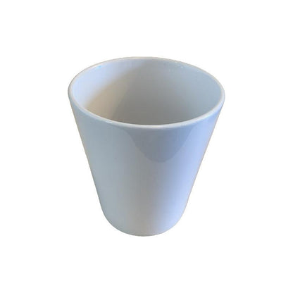 Pot pour plantes en céramique blanche brillante personnalisable en sublimation