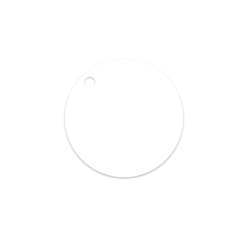 Schlüsselanhänger aus reinem Kunststoff, beidseitig sublimationsbedruckbar