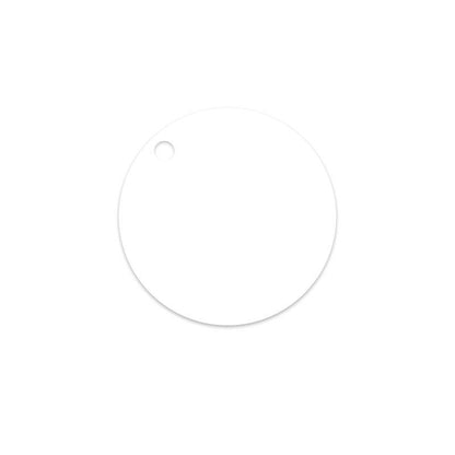 Schlüsselanhänger aus reinem Kunststoff, beidseitig sublimationsbedruckbar