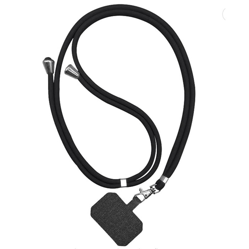 Cordon noir pour téléphone qui s'adapte à toutes les coques
