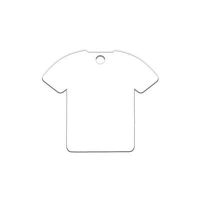 Schlüsselanhänger aus reinem Kunststoff, beidseitig sublimationsbedruckbar