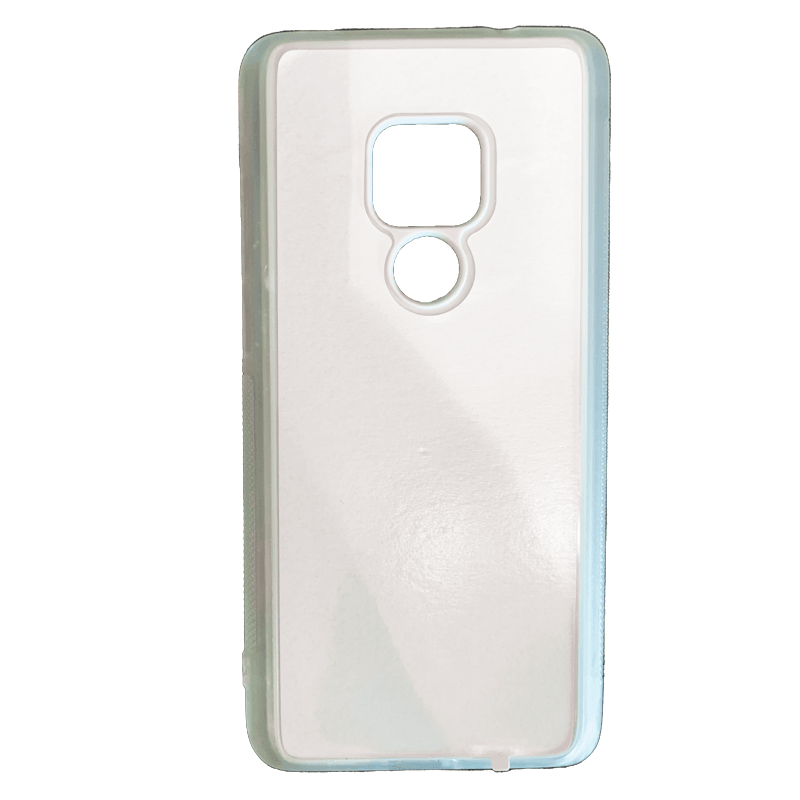 Coque sublimation 2D TPU pour Huawei Mate 40 Pro Plus, 40 Lite, 20 Pro, 20, 10, 9, 8. La plaque arrière en aluminium dédiée à la sublimation permet la personnalisation de la coque.