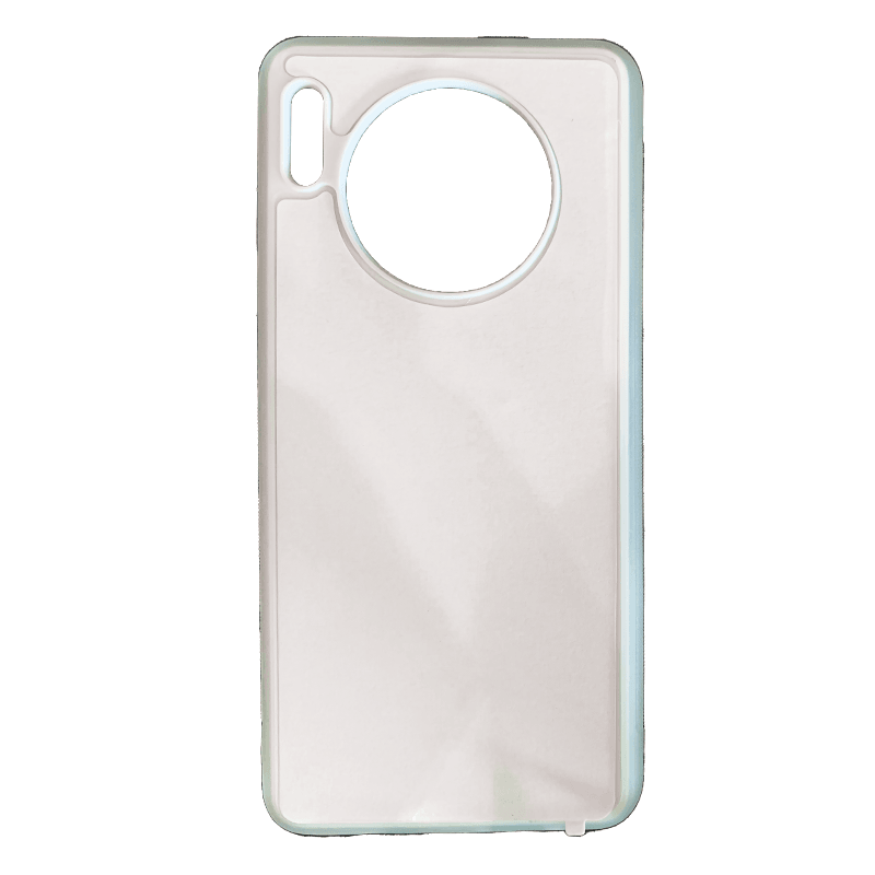Coque sublimation 2D TPU pour Huawei Mate 40 Pro Plus, 40 Lite, 20 Pro, 20, 10, 9, 8. La plaque arrière en aluminium dédiée à la sublimation permet la personnalisation de la coque.