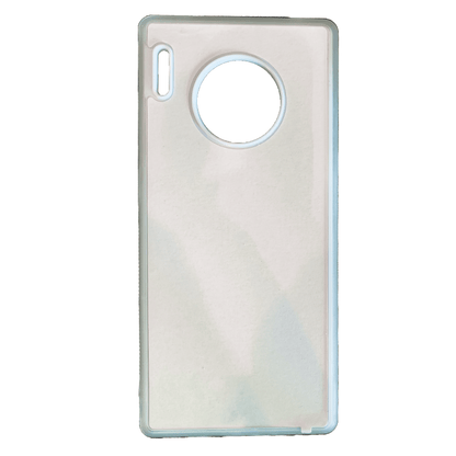 Coque sublimation 2D TPU pour Huawei Mate 40 Pro Plus, 40 Lite, 20 Pro, 20, 10, 9, 8. La plaque arrière en aluminium dédiée à la sublimation permet la personnalisation de la coque.