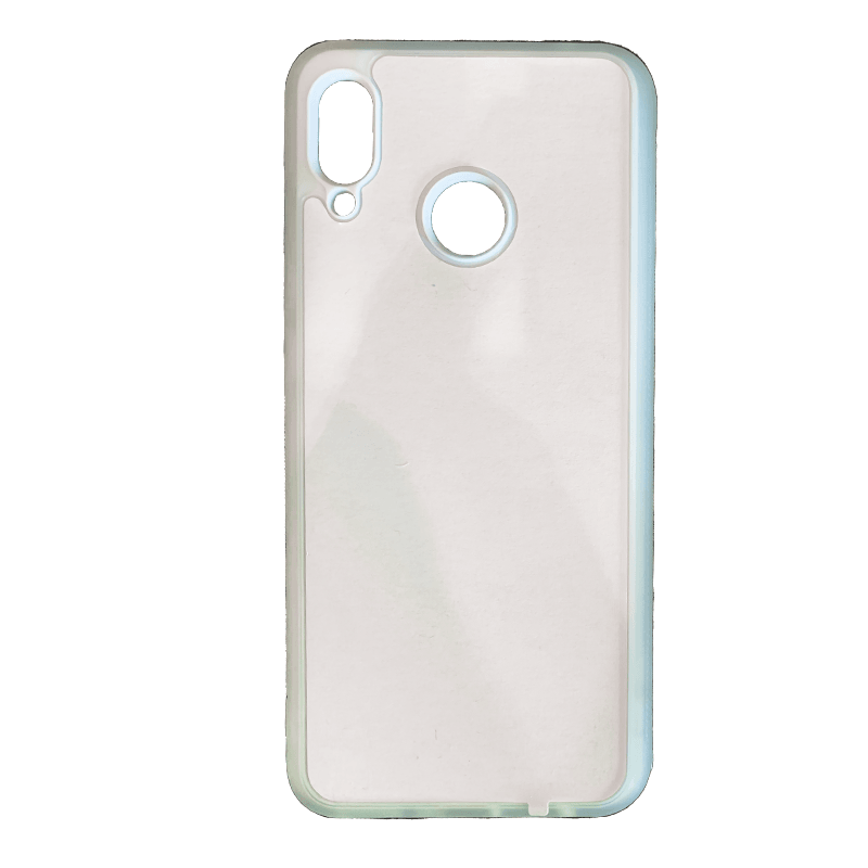 Coque sublimation 2D TPU pour Huawei Nova 7i, 6, 5T, 5iPro, 4, 3 . La plaque arrière en aluminium dédiée à la sublimation permet la personnalisation de la coque.