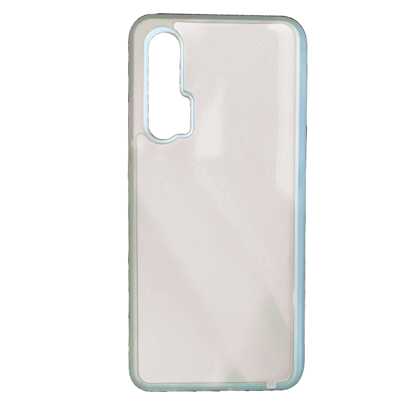 Coque sublimation 2D TPU pour Huawei Nova 7i, 6, 5T, 5iPro, 4, 3 . La plaque arrière en aluminium dédiée à la sublimation permet la personnalisation de la coque.