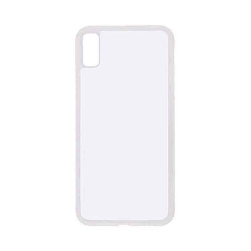 Coque sublimation 2D TPU pour Apple iPhone 15 Pro Max, 15 Pro, 15 Plus, 14, 13, 12, 11, XS, XR, X, SE, 8, 7, 6, 5, 4. La plaque arrière en aluminium dédiée à la sublimation permet la personnalisation de la coque.